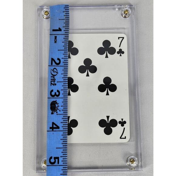 LOUIS VUITTON LV LUCKY 7 CLOVER COLLECTIBLE PLAYING CARD – ENCASED DISPLAY - Picture 5 of 5